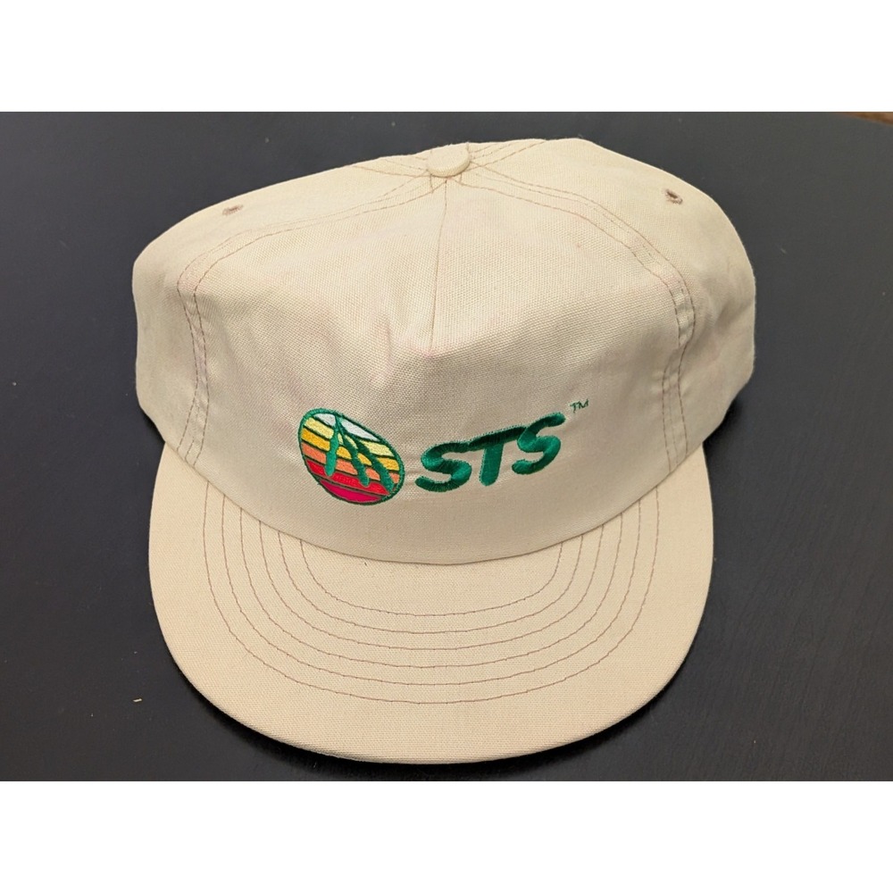 STS Agriculture Pinnacle Soybeans Snapback‎ Hat Vintage Tan Reminders USA